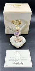 LENOX DISNEY PIXIE HEART FIGURINE PURPLE LIMITED EDITION 1375/3000 TINKERBELL